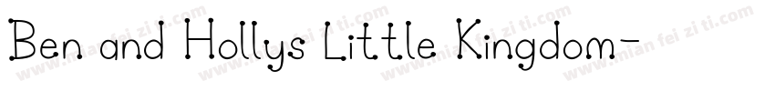 Ben and Hollys Little Kingdom字体转换
